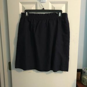 J Crew blue linen/cotton skirt